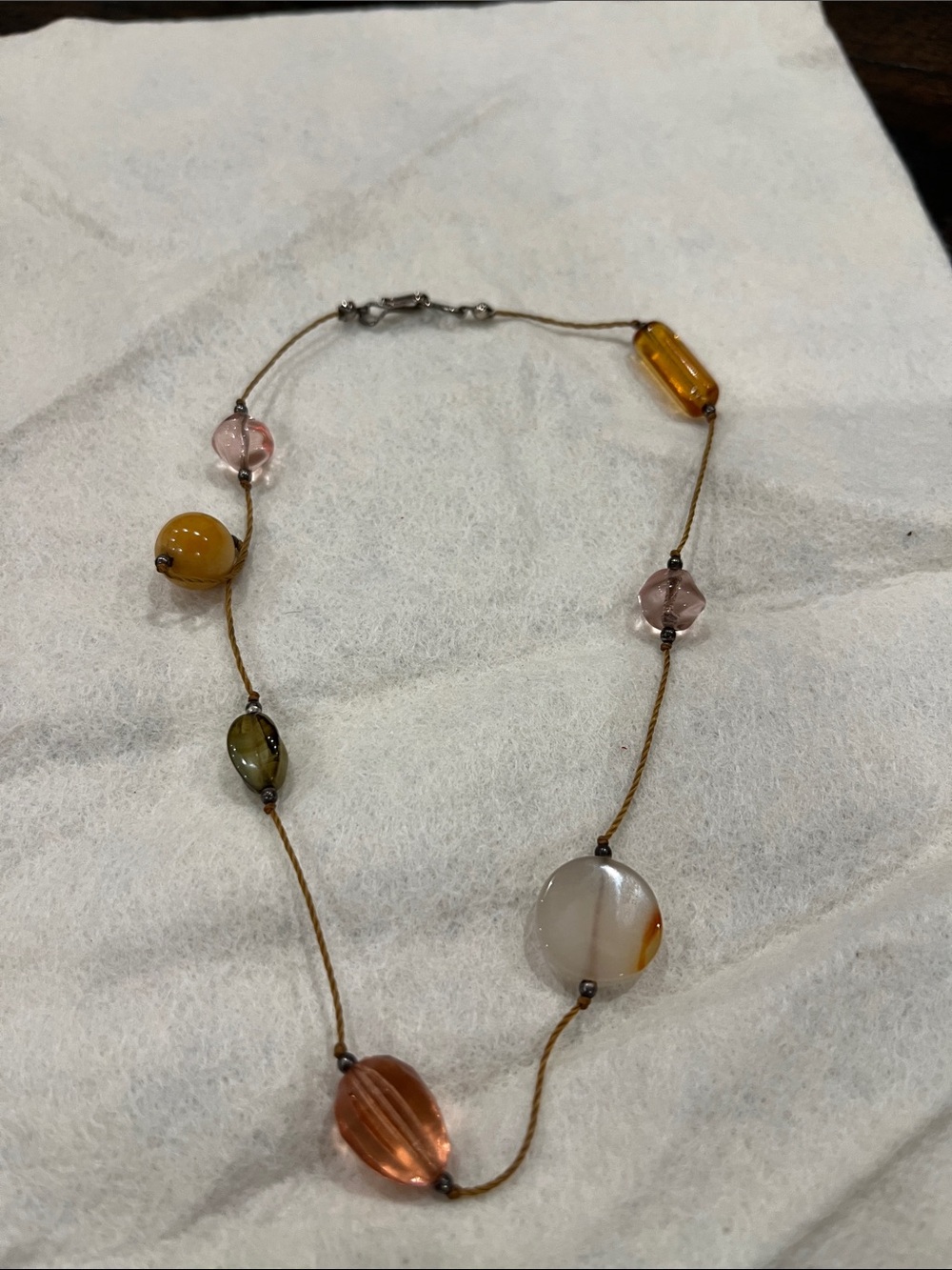 Multicolor Glass Bead Necklace - Women Jewelry